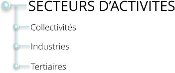 Collectivités  SECTEURS D’ACTIVITES  Industries  Tertiaires